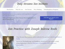 Tablet Screenshot of deepstreams.org